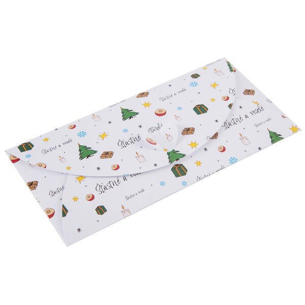 Papírová obálka Šťastné a veselé 