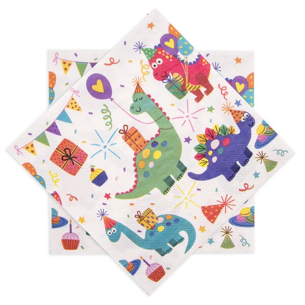 Servírovací ubrousky dinosauři