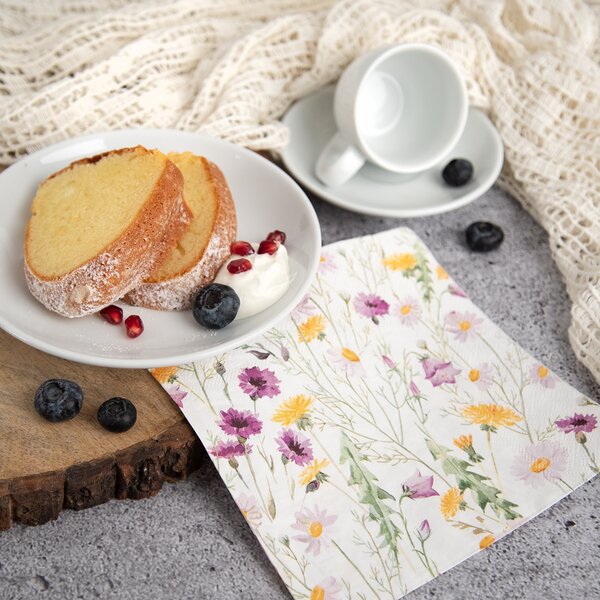 Servírovací ubrousky jarní květy