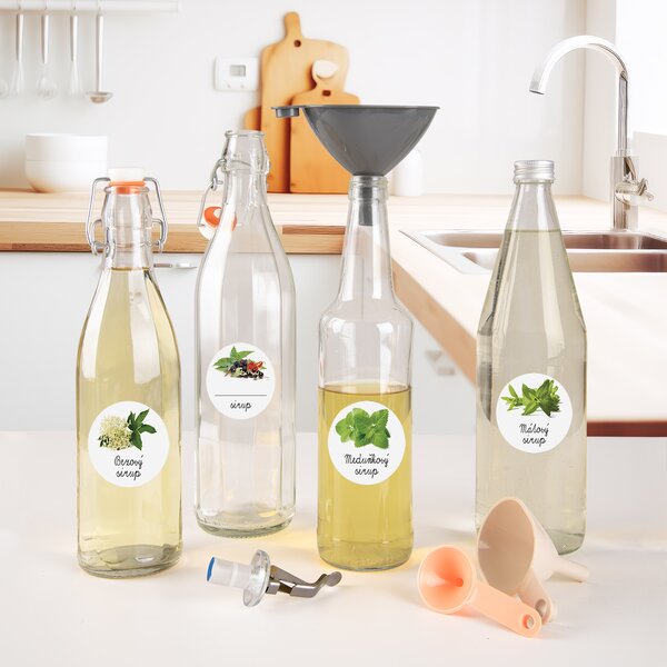 Samolepky na láhve Mátový sirup