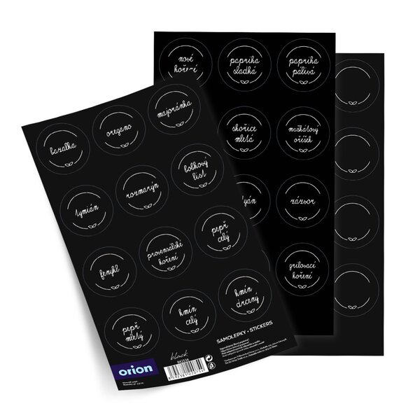 Samolepky na kořenky BLACK 