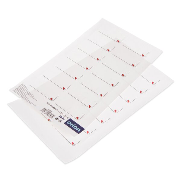 Samolepky SRDÍČKA prázdné