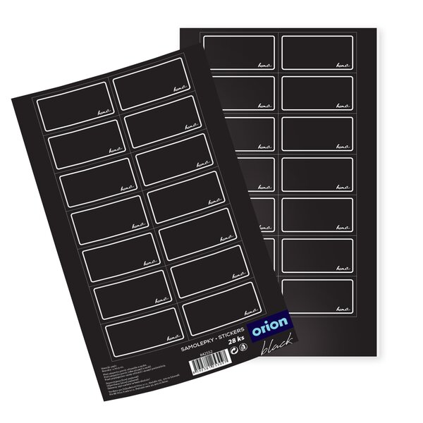 Samolepky na kořenky BLACK 