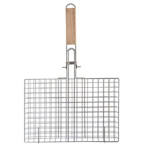 Grilovací mřížka košík 32x22 cm