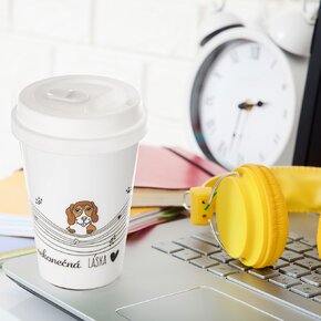 Termohrnek NEKONEČNÁ LÁSKA pes 0,35 l