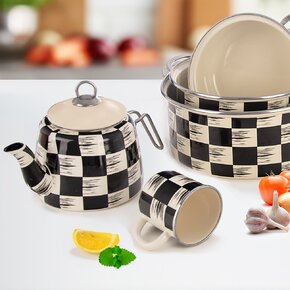 Hrnek ŠACHOVNICE Lem 0,41 l