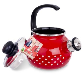 Čajník s píšťalou TEČKA 1,75 l