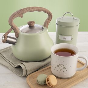 Čajník s píšťalou GREENISH 3 l