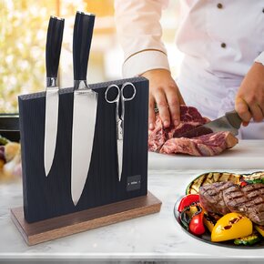 Stojan na nože oboustranný BLACK			