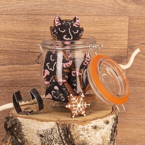 Dóza s klipovým uzávěrem Bela 0,75 l srdce