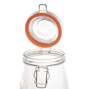 Dóza s klipovým uzávěrem Bela 1,5 l srdce