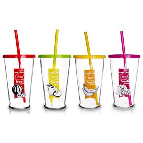 Pohár s brčkem 0,45 l