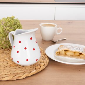 Džbán červený puntík 0,53 l