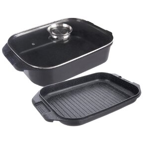 Pekáč GRANDE Aroma s poklopem oboustranný 41x26x15 cm