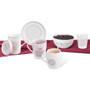 Hrnek s pokličkou Light srdce 0,42 l