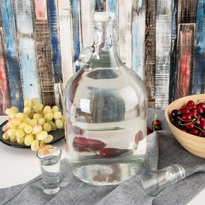 Demižon s klip uzávěrem 5 l