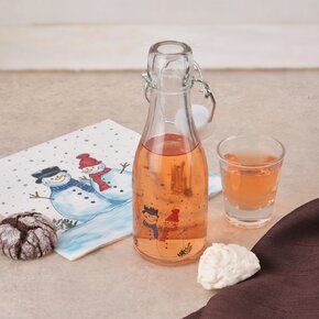 Láhev s klip uzávěrem SNĚHULÁK 0,16 l 