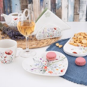 Dezertní talíř MÁK srdce 17,5x17 cm