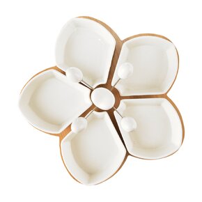 Servírovací misky s napichovátky a tácem WHITELINE