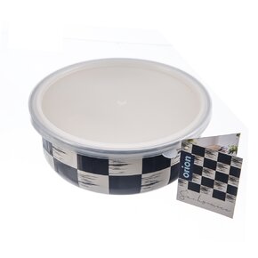 Miska ŠACHOVNICE Lem s víkem pr. 19 cm