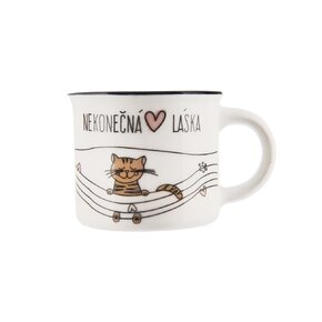 Hrnek NEKONEČNÁ LÁSKA kočka 0,1 l