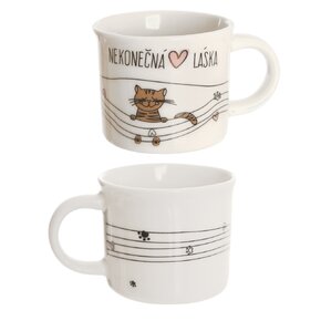 Hrnek NEKONEČNÁ LÁSKA kočka 0,1 l