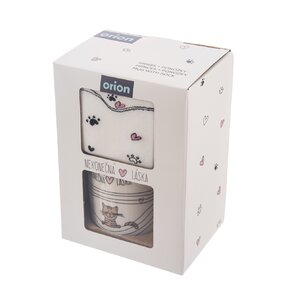 Hrnek s ponožkami NEKONEČNÁ LÁSKA 0,35 l kočka