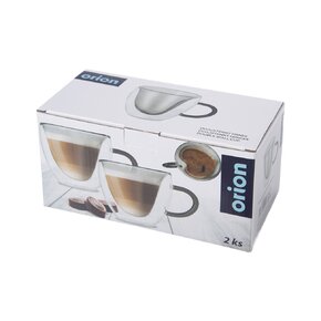 Dvoustěnný hrnek DOUBLE srdce 0,33 l 2 ks