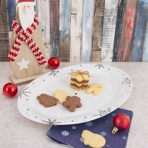 Servírovací talíř VLOČKA 35x23,7 cm