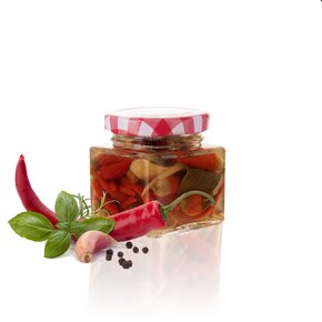 Zavařovací sklenice s víčkem 0,05 l 5 ks