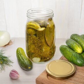 Zavařovací sklenice s víčkem 0,9 l 4 ks