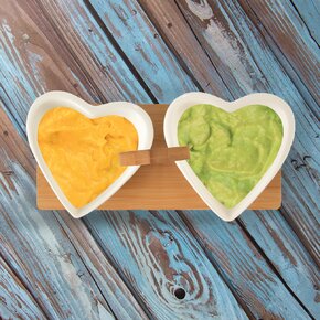 Servírovací misky s tácem WHITELINE set