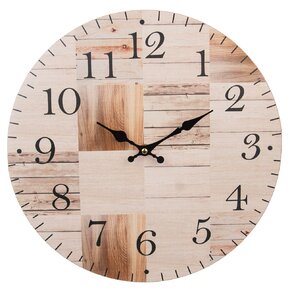Hodiny nástěnné Dřevo pr. 33,5 cm