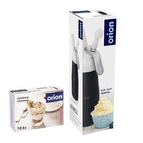 Šlehačková láhev 0,68 l DELA+bombičky