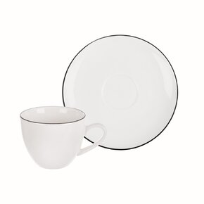 Hrnek s podšálkem Decora espresso 0,1 l 2 ks