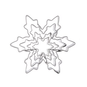 Vykrajovačka hvězda VLOČKA 4 ks