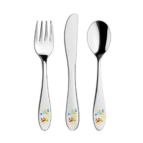 Jídelní dětský příbor letadla 3 díly