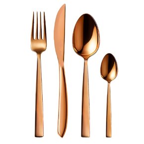 Jídelní příbory Copper 24 dílů