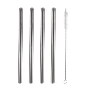 Nápojové brčko na smoothie 4 ks s kartáčkem