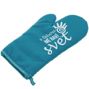 Kuchyňská chňapka S TEBOU MĚ BAVÍ SVĚT