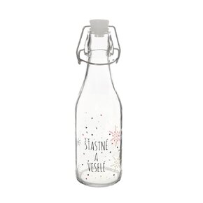 Láhev s klip uzávěrem VLOČKA 0,52 l 