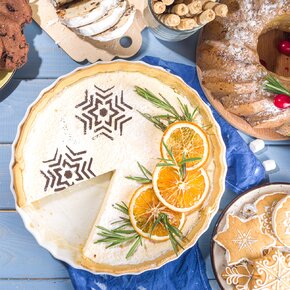 Zdobicí šablony na kávu Vánoce set 6 ks