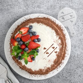 Zdobicí šablona na kávu set 6 ks