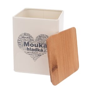 Dóza Mouka hladká SRDCE 11,5x11,5x14 cm 