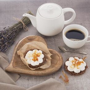 Servírovací tác MANGO srdce 20x20 cm