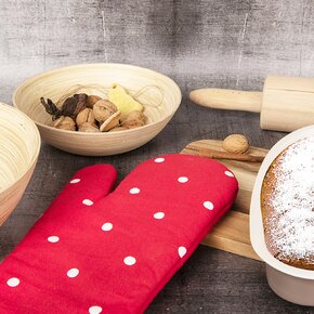 Kuchyňská chňapka s magnetem TEČKA