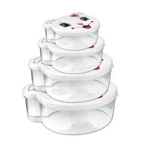 Svačinový box kočka 4 ks