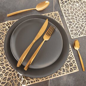Jídelní příbory Gold 24 dílů