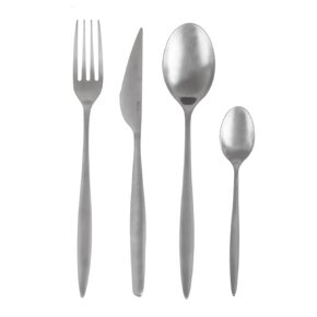 Jídelní příbory Matt silver 24 dílů
