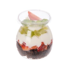 Pohárek s víčkem na dezert 0,17 l 6 ks